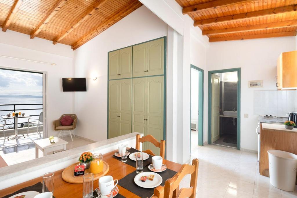 Nissaki Sea View Apartments Niszáki Kültér fotó